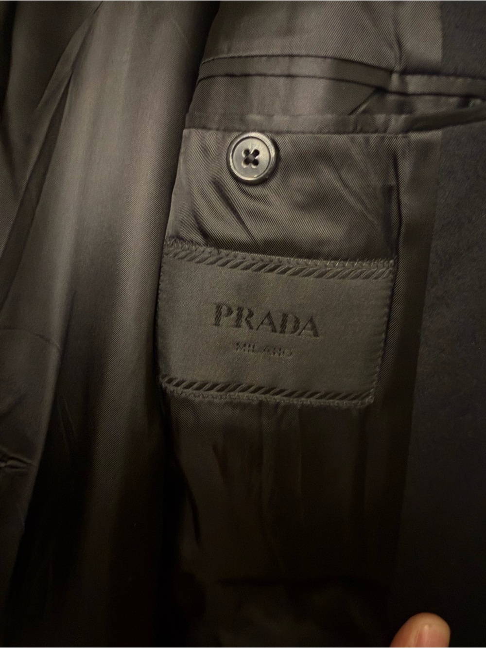 Prada Black Double-Breasted Blazer - Picture 2 of 5